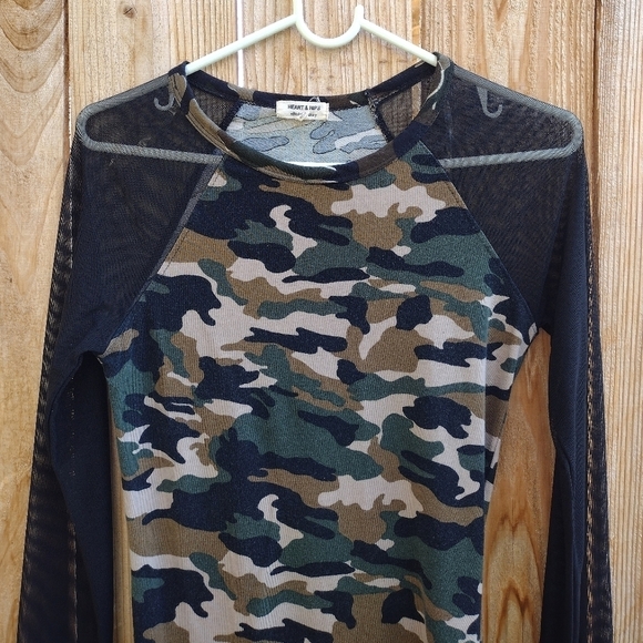 Heart & Hips - Camo Mesh Midi Dress - Picture 7 of 16
